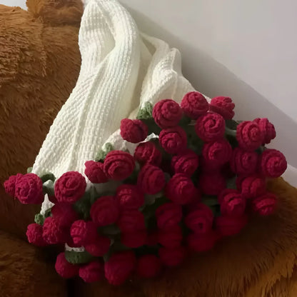 El Yapımı Gül Buketi Battaniye
